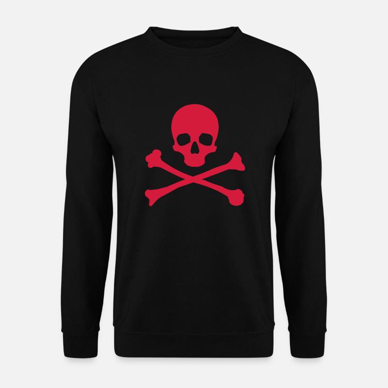 Schädel Knochen - Unisex Pullover - Schwarz