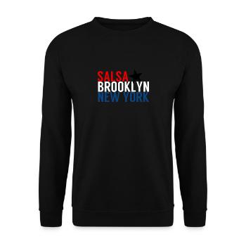 Salsa Brooklyn New York - Salsa Dance Shirt - Sweat-shirt Unisexe - noir - Devant - Alina (178cm) & Michal (187cm)
