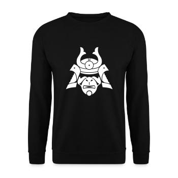 masque Samurai - Sweat-shirt Unisexe - noir - Devant - Alina (178cm) & Michal (187cm)