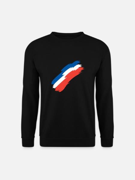 France flag colors flag - Unisex Sweatshirt - black