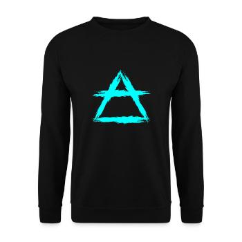 Element Symbol Luft - Unisex Pullover - Schwarz - Vorne - Alina (178cm) & Michal (187cm)