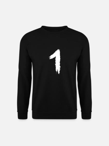 Zahl 1 Nummer Eins - Unisex Pullover - Schwarz