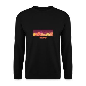Arbres d'automne colorés au Japon - Sweat-shirt Unisexe - noir - Devant - Alina (178cm) & Michal (187cm)