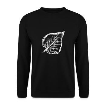 Nature des feuilles - Sweat-shirt Unisexe - noir - Devant - Alina (178cm) & Michal (187cm)