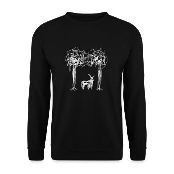 Trees Tree - Unisex Sweatshirt - black - Front - Alina (178cm) & Michal (187cm)