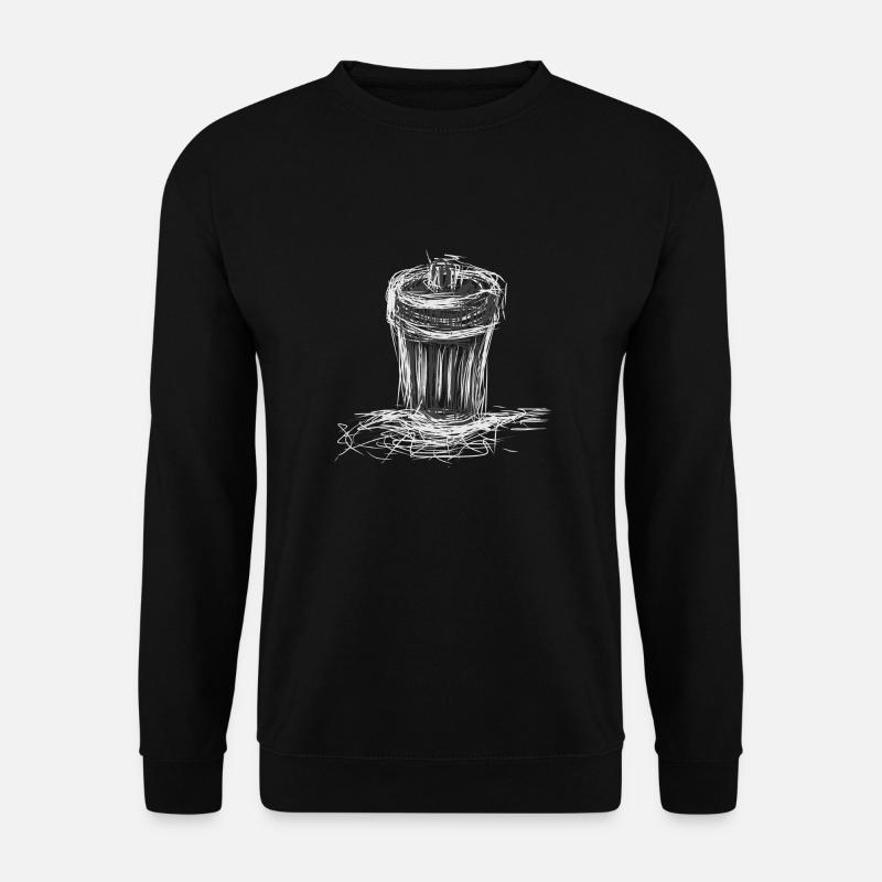 Müll eimer - Unisex Pullover - Schwarz