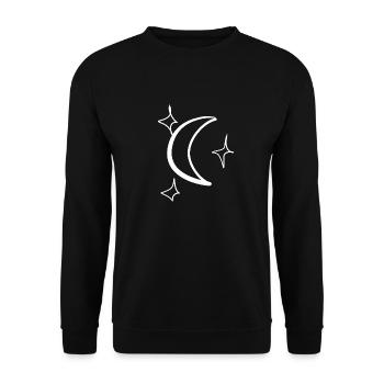 Star Star - Unisex Sweatshirt - black - Front - Alina (178cm) & Michal (187cm)