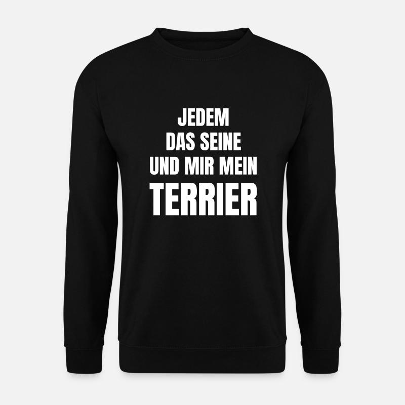 Hunderasse Terrier - Unisex Pullover - Schwarz