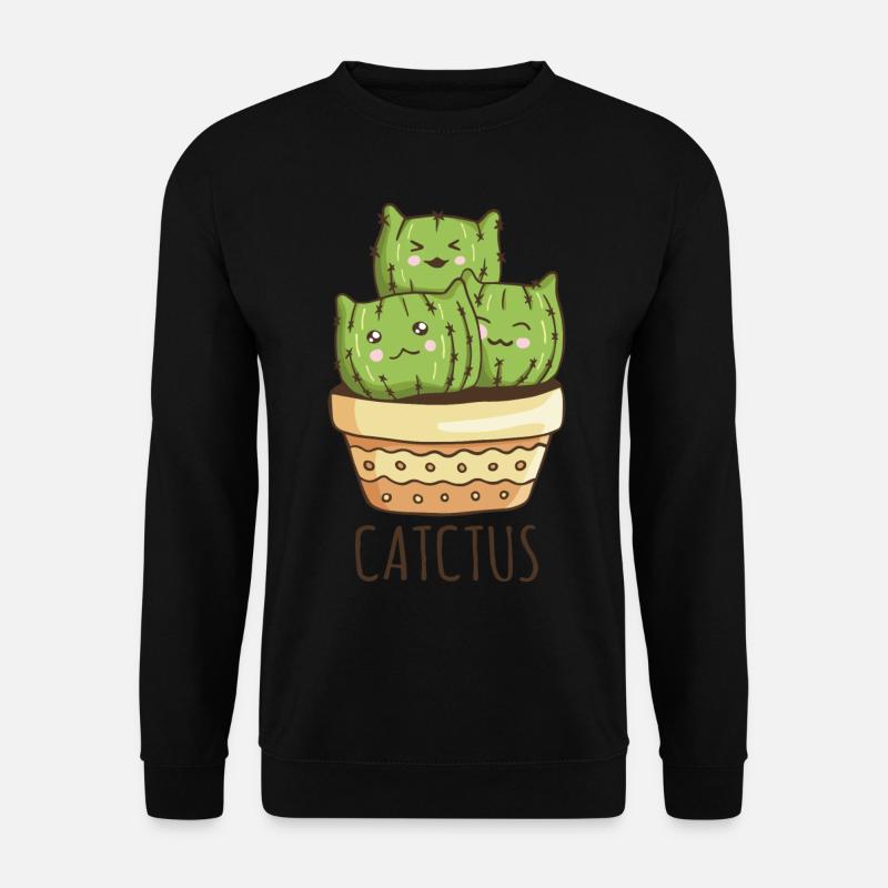 Catctus - Chat Ami Chat - Sweat-shirt Unisexe - noir