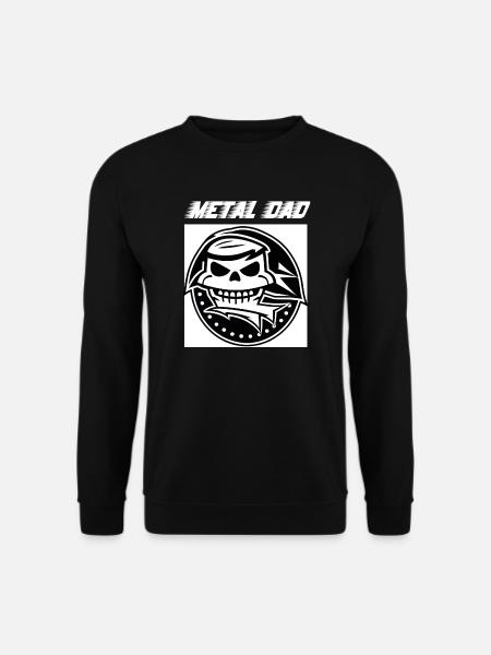 Metal Dad - Skull - Unisex Sweatshirt - black
