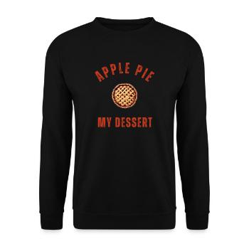 Tartes aux pommes avec garnitures sucrées - Sweat-shirt Unisexe - noir - Devant - Alina (178cm) & Michal (187cm)