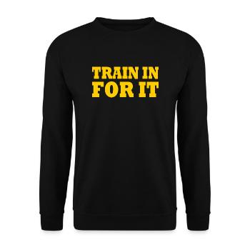 Train in for it - Sweat-shirt Unisexe - noir - Devant - Alina (178cm) & Michal (187cm)