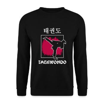 Taekwondo Poomsae Taekwondo-girl freestyle - Unisex Pullover - Schwarz - Vorne - Alina (178cm) & Michal (187cm)