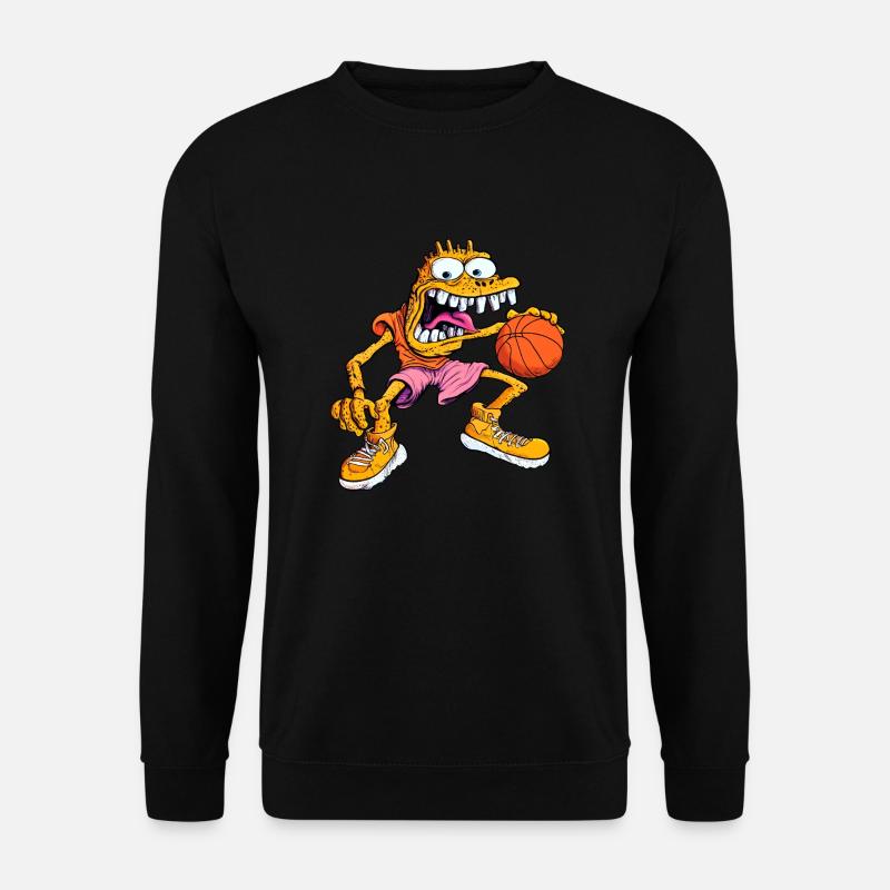 Basketball Monster - Unisex Pullover - Schwarz
