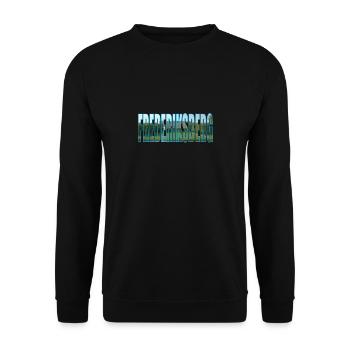 FREDERIKSBERG DANEMARK - Sweat-shirt Unisexe - noir - Devant - Alina (178cm) & Michal (187cm)