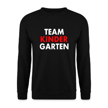 Team kindergarten - Sweat-shirt Unisexe - noir - Devant - Alina (178cm) & Michal (187cm)