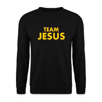 Team jesus - Sweat-shirt Unisexe - noir - Devant - Alina (178cm) & Michal (187cm)