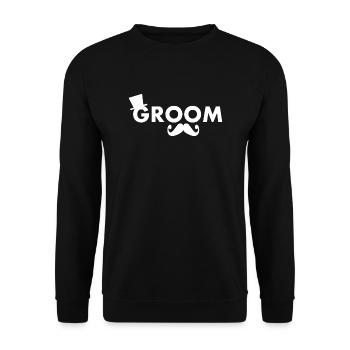 Groom - Unisex Pullover - Schwarz - Vorne - Alina (178cm) & Michal (187cm)