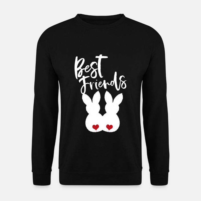 Ostern Beste Freunde - Osterhasen Hase Hasen - Unisex Pullover - Schwarz