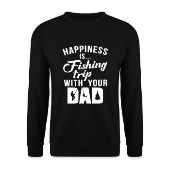 Fishing trip - Unisex Sweatshirt - black - Front - Alina (178cm) & Michal (187cm)