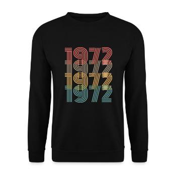 LÉGENDAIRE DEPUIS 1972 - Sweat-shirt Unisexe - noir - Devant - Alina (178cm) & Michal (187cm)