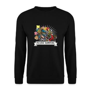 Pulang kampung - Unisex Sweatshirt - black - Front - Alina (178cm) & Michal (187cm)