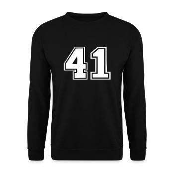 41 - Unisex Pullover - Schwarz - Vorne - Alina (178cm) & Michal (187cm)