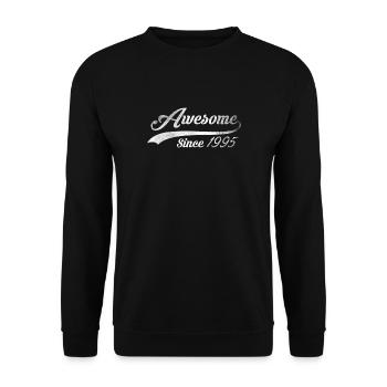 23 cadeau d'anniversaire impressionnant Année 1995 - Sweat-shirt Unisexe - noir - Devant - Alina (178cm) & Michal (187cm)