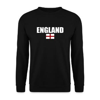 England - Unisex Sweatshirt - black - Front - Alina (178cm) & Michal (187cm)