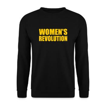 Womens revolution - Unisex Pullover - Schwarz - Vorne - Alina (178cm) & Michal (187cm)