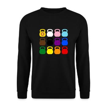 kettlebells - all inclusive - Unisex Pullover - Schwarz - Vorne - Alina (178cm) & Michal (187cm)