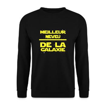neveu - Sweat-shirt Unisexe - noir - Devant - Alina (178cm) & Michal (187cm)