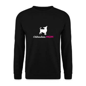 Chihuahua Chihuahuas Mama Mutter Geschenk Hund Mom - Unisex Pullover - Schwarz - Vorne - Alina (178cm) & Michal (187cm)