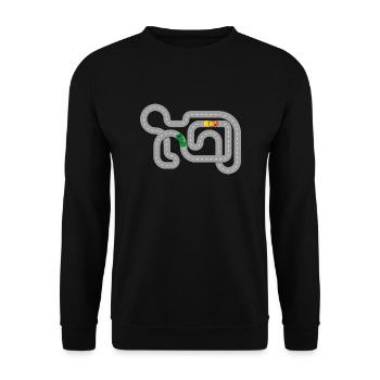 Voitures de course - slotcar - Sweat-shirt Unisexe - noir - Devant - Alina (178cm) & Michal (187cm)