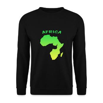 Africa - Unisex Pullover - Schwarz - Vorne - Alina (178cm) & Michal (187cm)