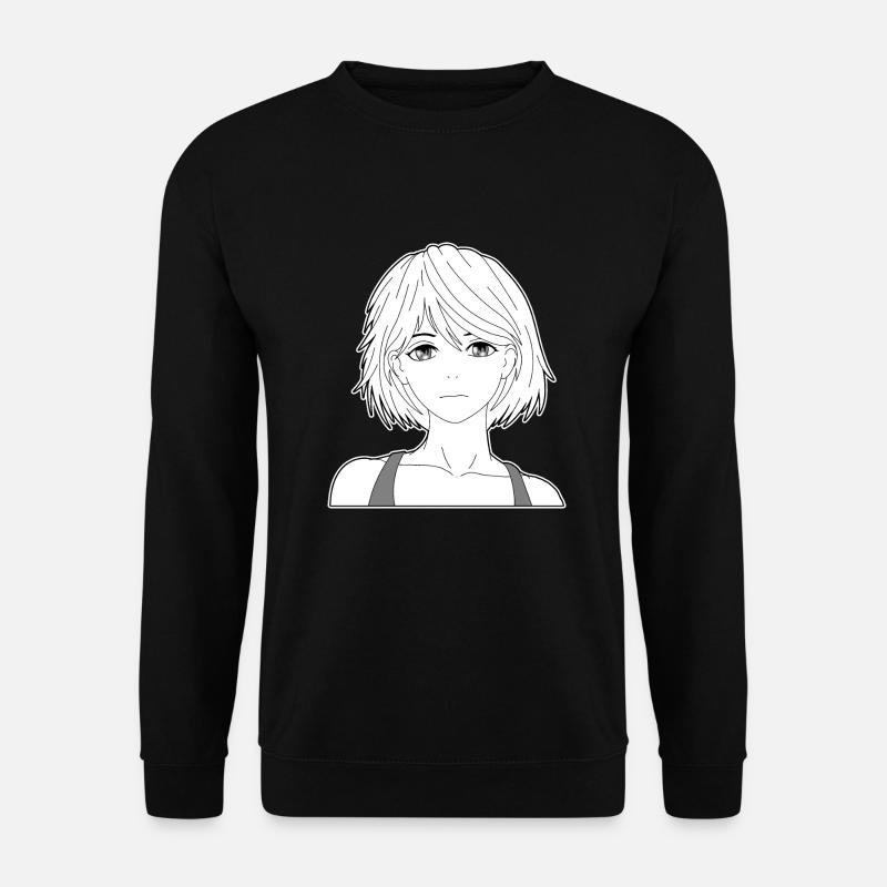 Anime Girl - Unisex Pullover - Schwarz