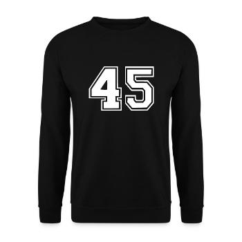 45 - Unisex Sweatshirt - black - Front - Alina (178cm) & Michal (187cm)