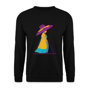 Nanny - Unisex Sweatshirt - black - Front - Alina (178cm) & Michal (187cm)