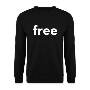 Free - Unisex Sweatshirt - black - Front - Alina (178cm) & Michal (187cm)