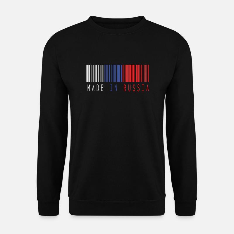 FAIT EN RUSSIE BARCODE - Sweat-shirt Unisexe - noir