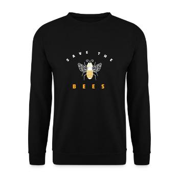 Save the Bees - Protéger les abeilles Nature cadeau - Sweat-shirt Unisexe - noir - Devant - Alina (178cm) & Michal (187cm)