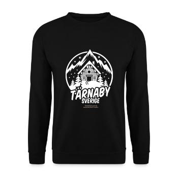 Tärnaby winter sports resort in Sweden - Unisex Sweatshirt - black - Front - Alina (178cm) & Michal (187cm)