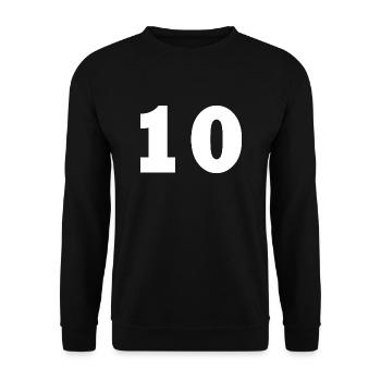 10 - Unisex Pullover - Schwarz - Vorne - Alina (178cm) & Michal (187cm)