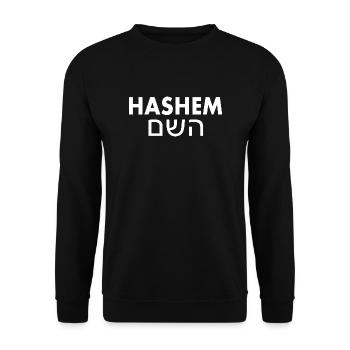 Hashem השם - Sweat-shirt Unisexe - noir - Devant - Alina (178cm) & Michal (187cm)