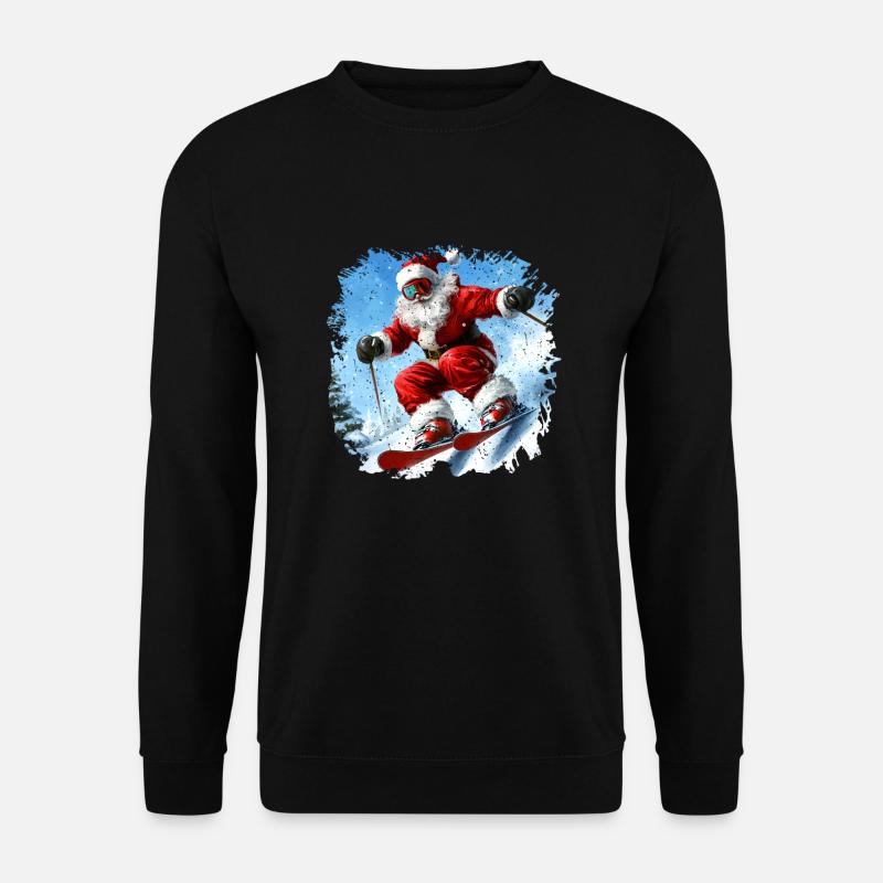 Skieurs de Noël - Sweat-shirt Unisexe - noir