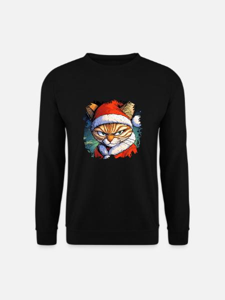 Chats Noël - Sweat-shirt Unisexe - noir