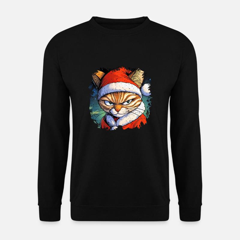 Katzen Christmas - Unisex Pullover - Schwarz