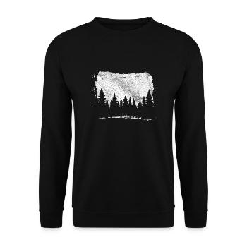 Nature Montagnes amoureux de la nature Camping cadeau - Sweat-shirt Unisexe - noir - Devant - Alina (178cm) & Michal (187cm)