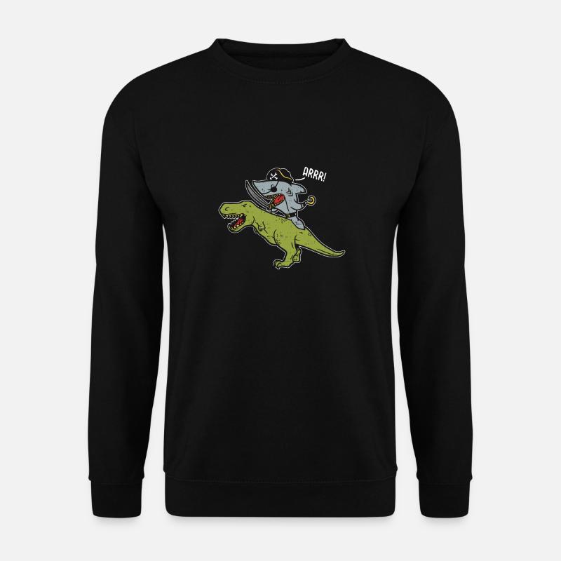 Hai rides dinosaurs - Unisex Sweatshirt - black