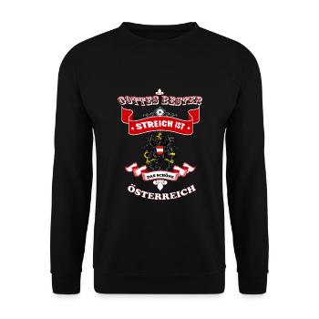 Österreich - Unisex Pullover - Schwarz - Vorne - Alina (178cm) & Michal (187cm)
